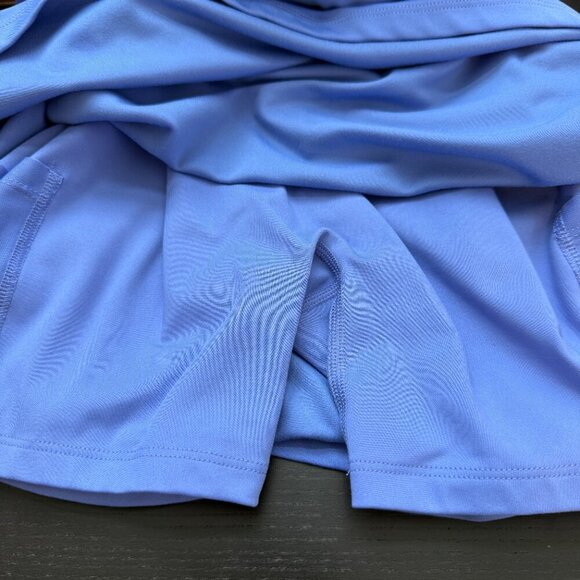 Girlfriend Collective Alpine Lola V-Neck Mini Dress Women's Small Blue Tennis - Picture 10 of 12